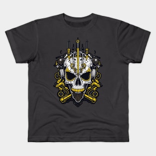 Mecha Skull S01 D90 Kids T-Shirt